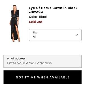 Zhivago Eye Of Horus Gown in Black